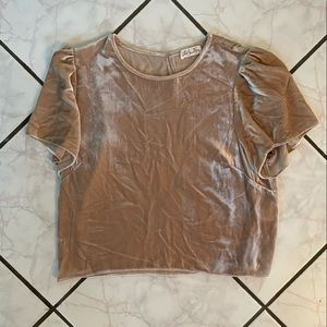 Love shack fancy velvet top